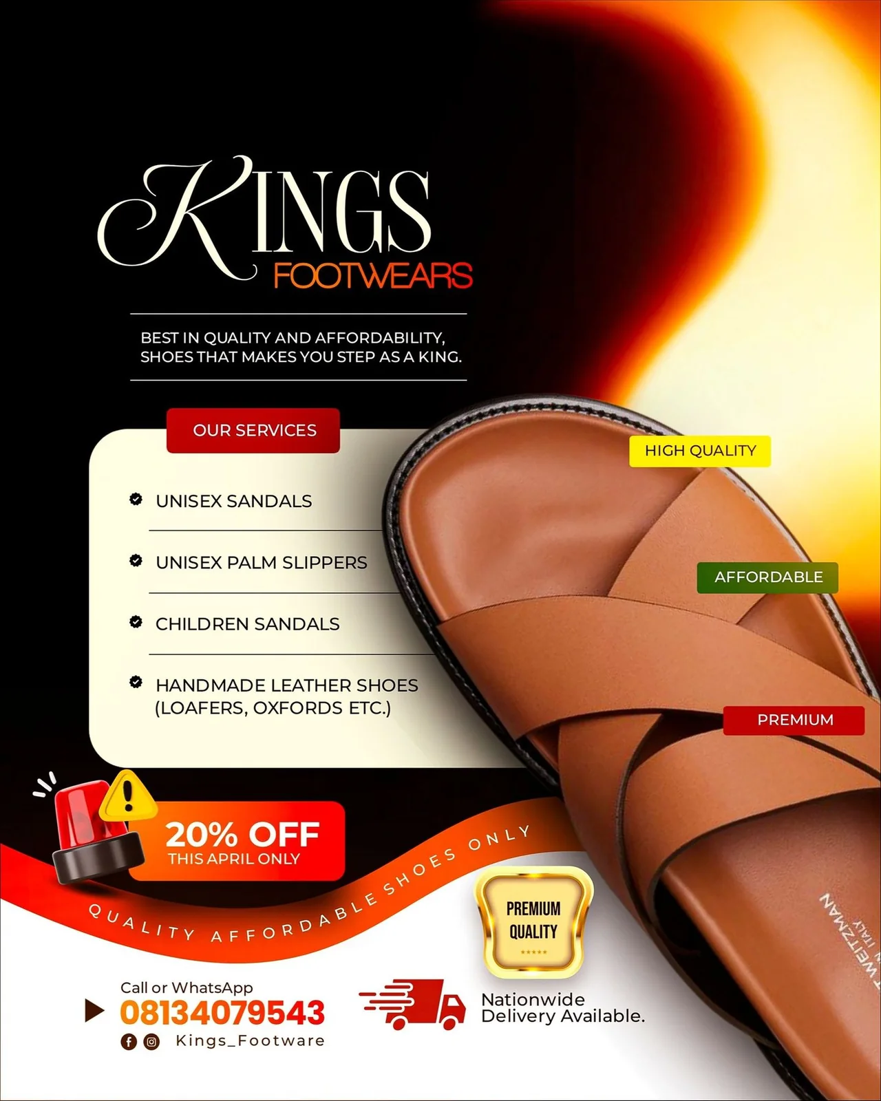 Kings Footwear — Product campaign project preview