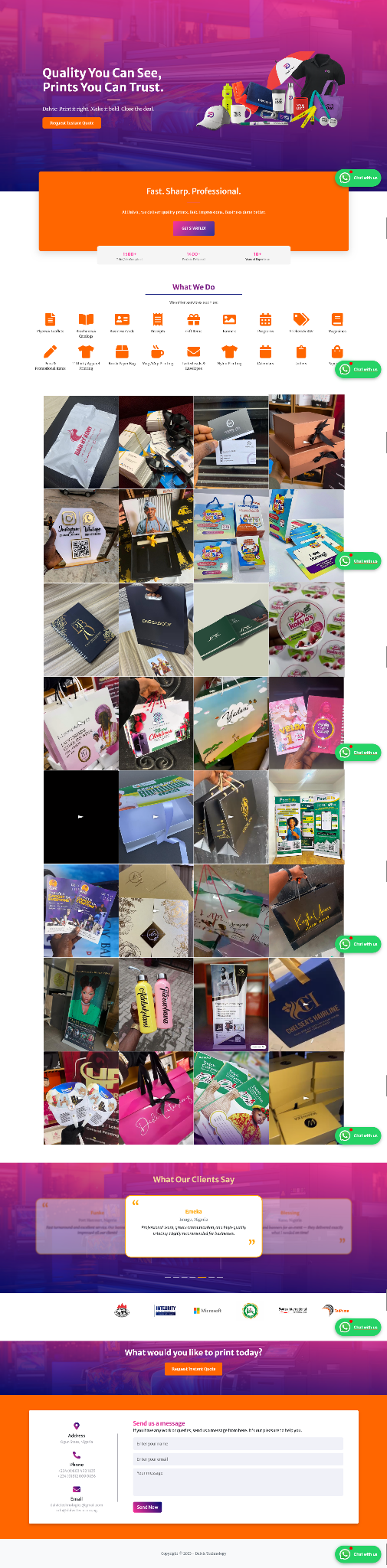 Dalvic Technology Print Platform project preview